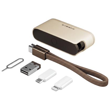 Hammer 6-in-1 Travel Kit Multi-Function Charging & Connectivity Accessory Kit with 60W Type C to C Cable (Beige) Hammer 6-in-1 Travel Kit Multi-Function Charging & Connectivity Accessory Kit with 60W Type C to C Cable (Beige) - Beige