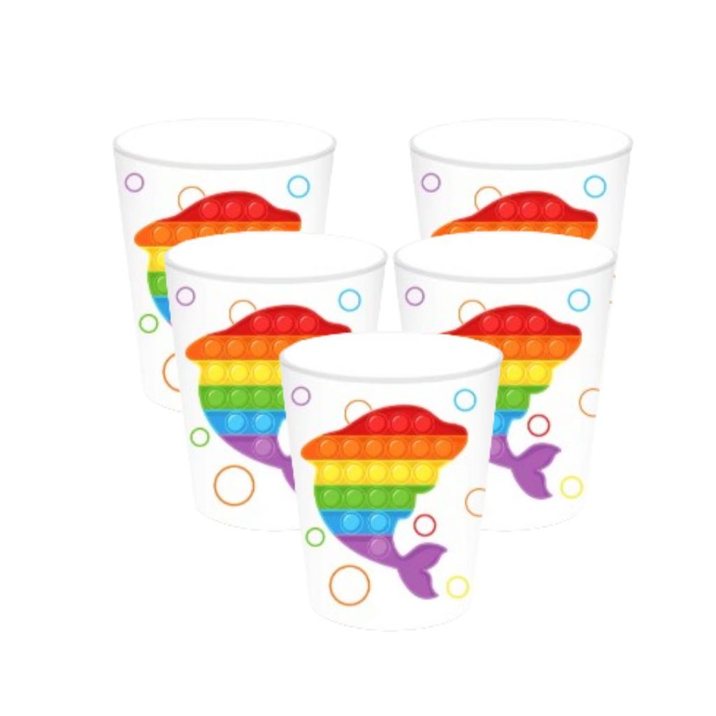 Pop It Theme Party Paper Cups - 10PC - Party and Festive Needs | Buy online on ZillyBuy
