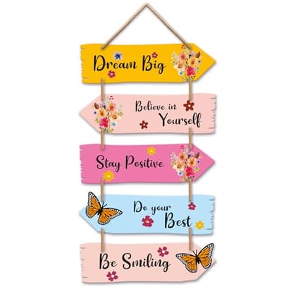 Home Décor For Living Room Bedroom Office|Sheet 3Mm|Hd Quality Print|Laser Cut|Size: 30 X 12 Inches