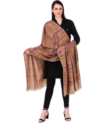 Bravezi Beige Stripes Shawl - Single