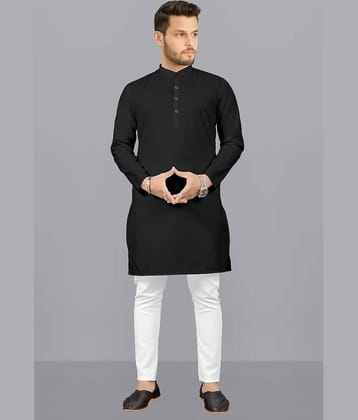 Fashionfricks Maroon Cotton Blend Regular Fit Men's Kurta Pyjama Set ( Pack of 1 )