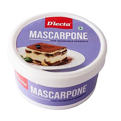 D'Lecta Mascarpone - Creamy Italian Cream Cheese, For Desserts, 400 g