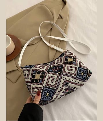 TCRAZY Sling Bag Jute Set of 1 ( Maroon )