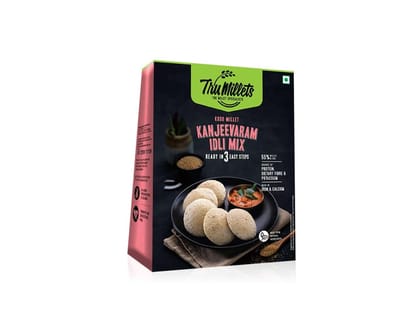 Trumillets Healthy Millet Kanjeevaram Idli Mix, Ready-to-Cook, 250g, Kodo Millet-Based, High Protein, Gluten-Free, Keto-Friendly, No Preservatives Trumillets Healthy Millet Kanjeevaram Idli Mix, Ready-to-Cook, 250g, Kodo Millet-Based, High Protein, Gluten-Free, Keto-Friendly, No Preservatives