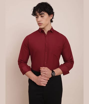 ALY JOHN 100% Cotton Regular Fit Solids Full Sleeves Men's Casual Shirt - Pink ( Pack of 1 )