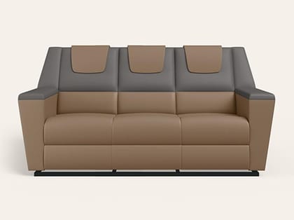 SumoV2 Manual 3 Seater Fab Leather Recliner (3-Years Warranty, Tan Grey) SumoV2 Manual 3 Seater Fab Leather Recliner (3-Years Warranty, Tan Grey)