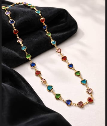 SHANKH-KRIVA Multi Color Metal Necklace ( Pack of 1 )