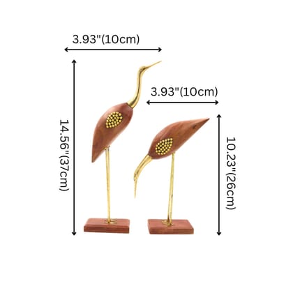 Wooden Swan Set