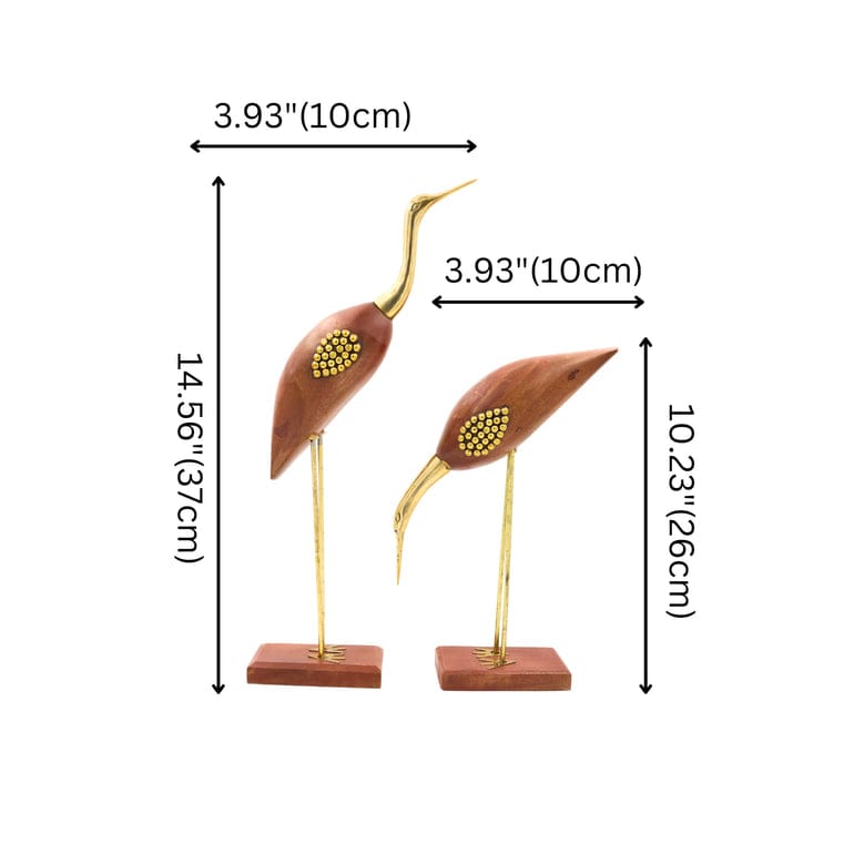 Wooden Swan Set