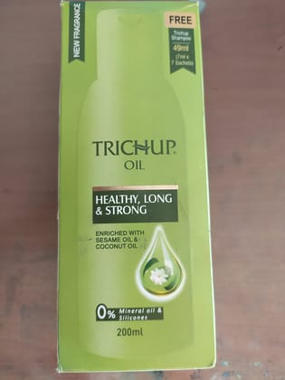 Trichup Oil Healthy, long & strong Enriched with Sesame oil & Coconut oil Mineral oil & Silicones 
