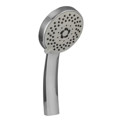 Orvos Hand shower multi-function, 4x4 inches, HydroBloom, Chrome plated with high grade Korean ABS material from LG, with 1.7 meter flexible shower hose and wall hook, for high end luxury bathrooms
