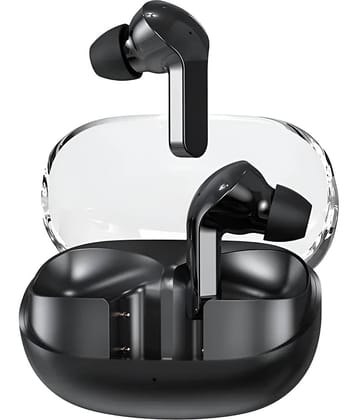 VEhop G2 Transparent Bluetooth True Wireless (TWS) In Ear 24 Hours Playback Powerfull bass,Fast charging IPX4(Splash & Sweat Proof) Black