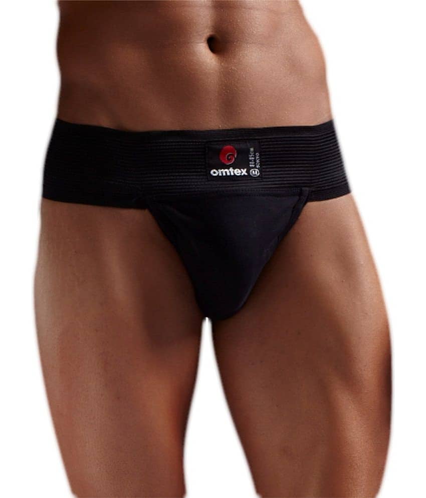Omtex Tokyo Black Back Covered Gym Supporter