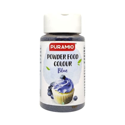 Puramio Powder Food Colour - Blue, 125 gm