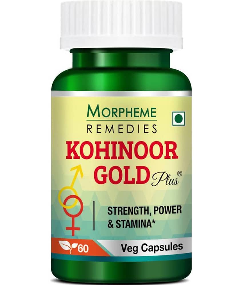 Morpheme Remedies Kohinoor Gold Plus (With Shilajit, Ashwagandha, Safed Musli, Mucuna, Tribulus) - 60 Veg Capsules