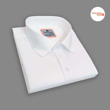 Attractive Men's Formal Giza Cotton Shirt White-M