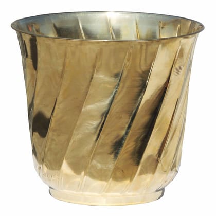 Brass Planter Gamla � Traditional Home Decor Pot, Height : 12 Inch (FMAS250)