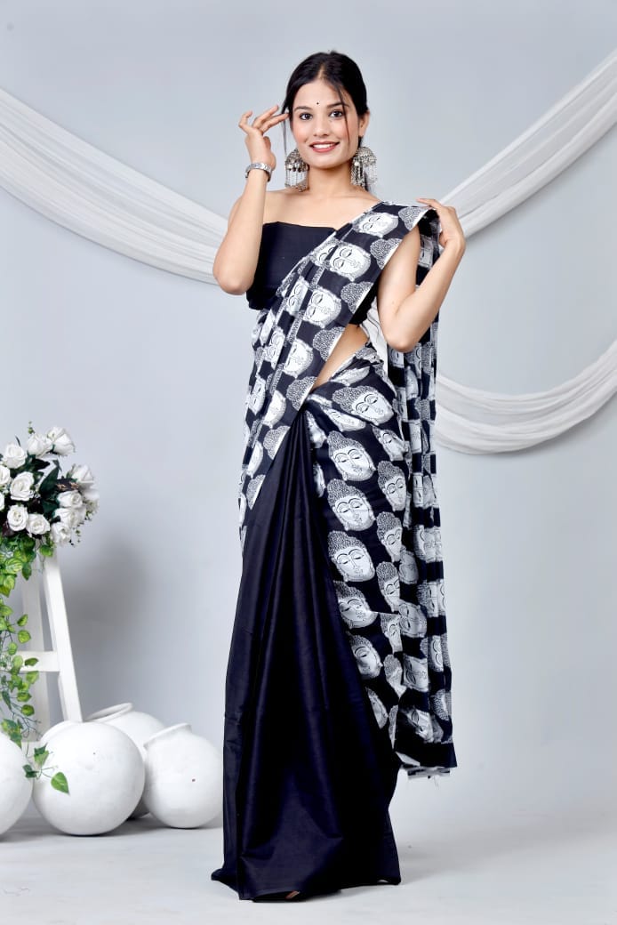 Cotton 92*80 Mulmul Saree