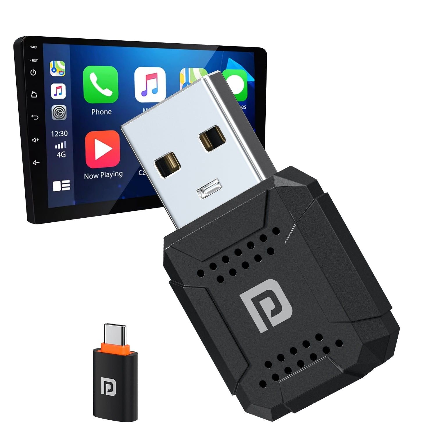 Portronics Tune Lite Converts Wired to Wireless, Plug & Play, Wireless Connectivity, Android 12+ & iOS 15+