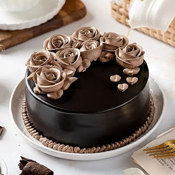 Chocolate Rose Designer Cake 1 Kg
