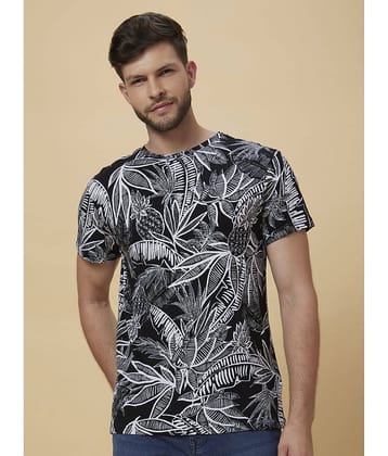 Globus - Black Cotton Regular Fit Men's T-Shirt ( Pack of 1 )