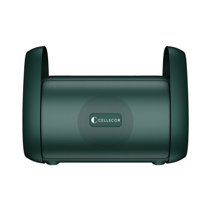 Cellecor CLB-90 STROM | 10 Hr Playtime | BT-v5.3 | 2600mAH | Water Resistant 10 W Bluetooth Speaker-green