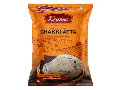 Krishna Premium Chakki Atta - 1 kg Krishna Premium Chakki Atta - 1 kg