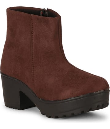 Ishransh - Brown Women's Ankle Length Boots