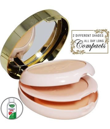 ADS Oil Control Compact, (A-01127) Pressed Powder With Hand Cleanser Medium 30 g