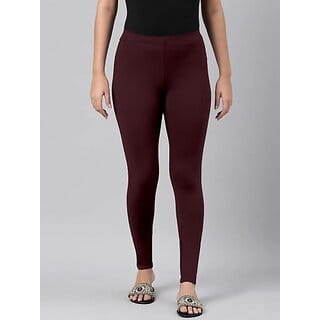SHE PURE LUXURY WEAR Ankle Length  Ethnic Wear Legging  (Maroon, Solid)