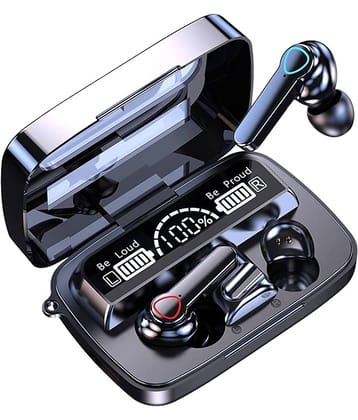 VERONIC Power Bank Earbuds Bluetooth True Wireless (TWS) In Ear 45 Hours Playback Fast charging,Powerfull bass IPX4(Splash & Sweat Proof) Black