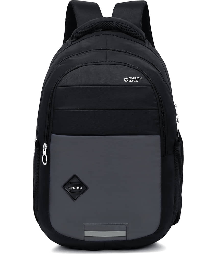 OMRON BAGS 30 Ltrs Polyester Backpack *For Men & Women ( Black )