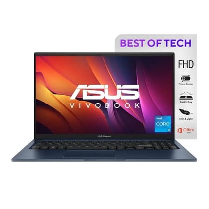ASUS Vivobook 15, Intel Core i5-1235U 12th Gen, 15.6" (39.62 cm) FHD, Thin and Light Laptop (8GB RAM/512GB SSD/Win 11