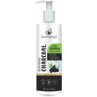 (Pack of 10) Greenblosum Bright Miracle Detox Charcoal Face Wash (100 Ml)