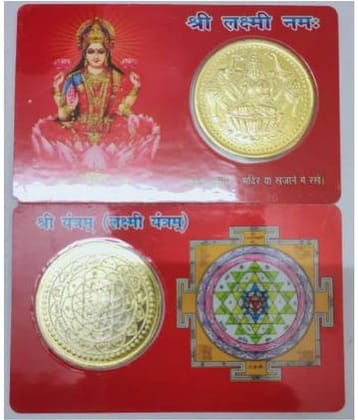 Astrodidi Shri Laxmi Lakshmi Namah Shree Yantra Coin Atm Card