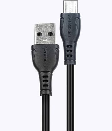 Zebronics - Black 2.4 A USB Data Cable 1 Meter