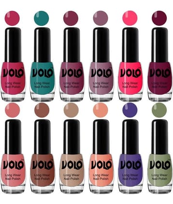 VOLO True Wear High Gloss Impresso Nail Polish Sets of 12  Multi Glossy 60 mL
