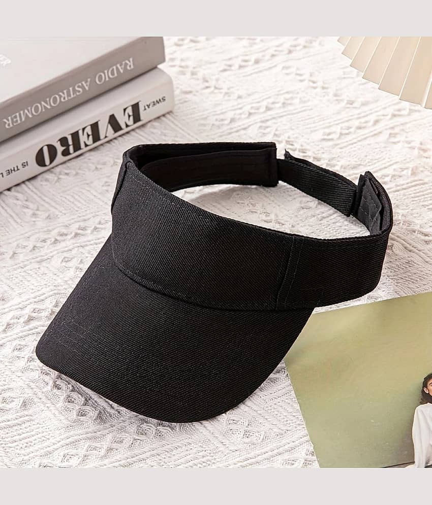 Infispace Black Cotton Blend Women's Cap ( Pack of 1 )