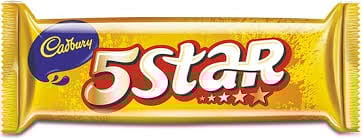 Cadbury 5 Star Bars 10.1 GRAM