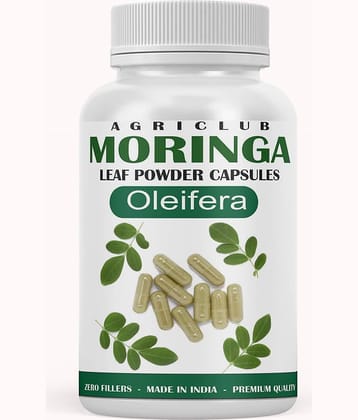 Agri Club Moringa Leaf Powder Capsule 60pcs Pack of 1