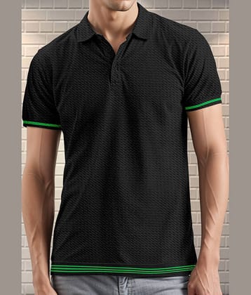 FTX Pack of 1 Polyester Regular Fit Men's T-Shirt ( Black )