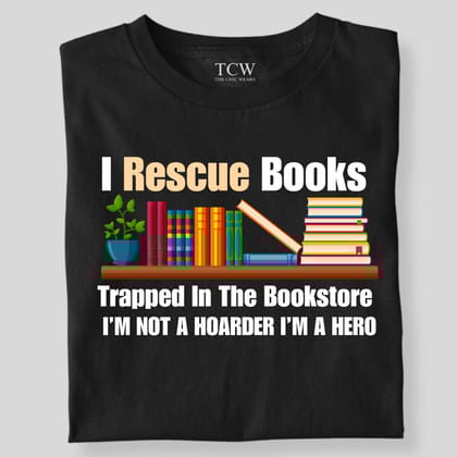 I RESCUE BOOKS SHELF-Black / S