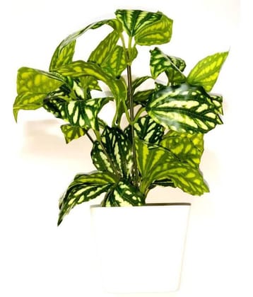 Green plant indoor Artificial Bonsai Plants with Pot Green Bonsai Plastic - Pack of 1