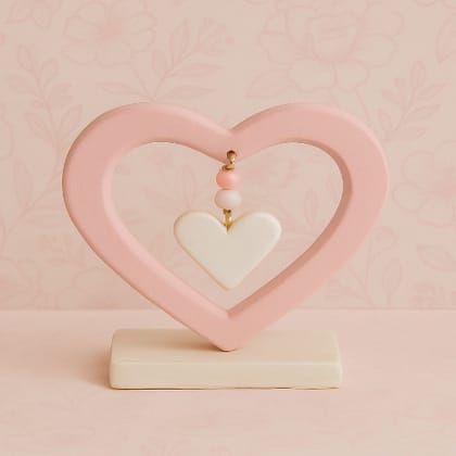 Heart Shape Showpiece -1pc