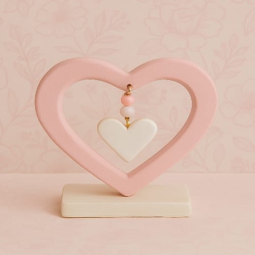 Heart Shape Showpiece -1pc