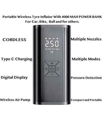 VENKAT ZONE - Tyre Inflator For All Cars & Motorbikes ( Pack of 1 )