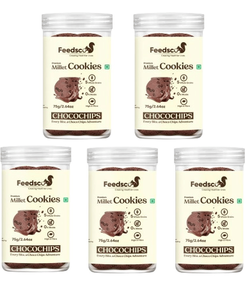 Feedsco Chocochips Cookies 75 g Pack of 5