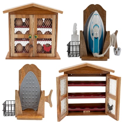 MC1 - The Weaver's Nest Wooden House Egg Rack Holder + Electric Iron Holder