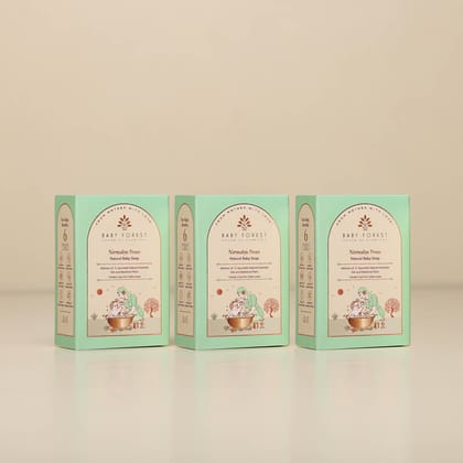 Nirmalya Snan Natural Baby Soap- Pack of 3-125 gm X 3
