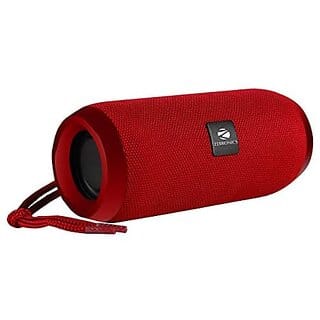 Zebronics Zeb-Action Portable 10W BT Speaker with TWS Function USBmSD AUX FM Mic  Fabric Finish(Red).
